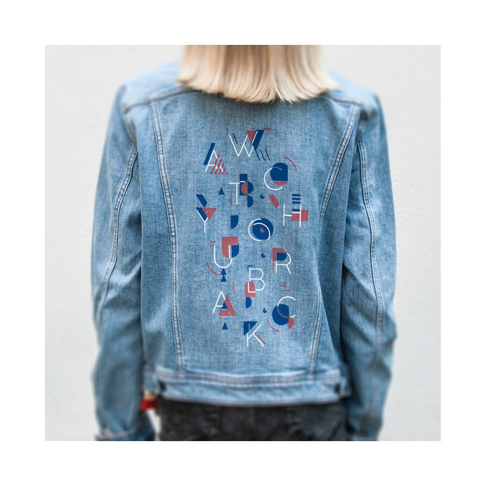 WATCH YOUR BACK - unique screen print for LEE Jeans Europe - made by me - david boon