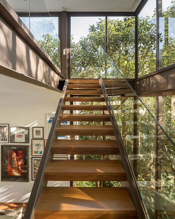 Contemporary Residence Interior in Brazil - #architecture, #house, #home, #stairs,