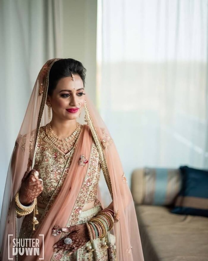 Wonderful Mint Green Lehenga