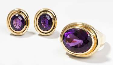 Tiffany Brillant-Amethyst-Demi-Parure