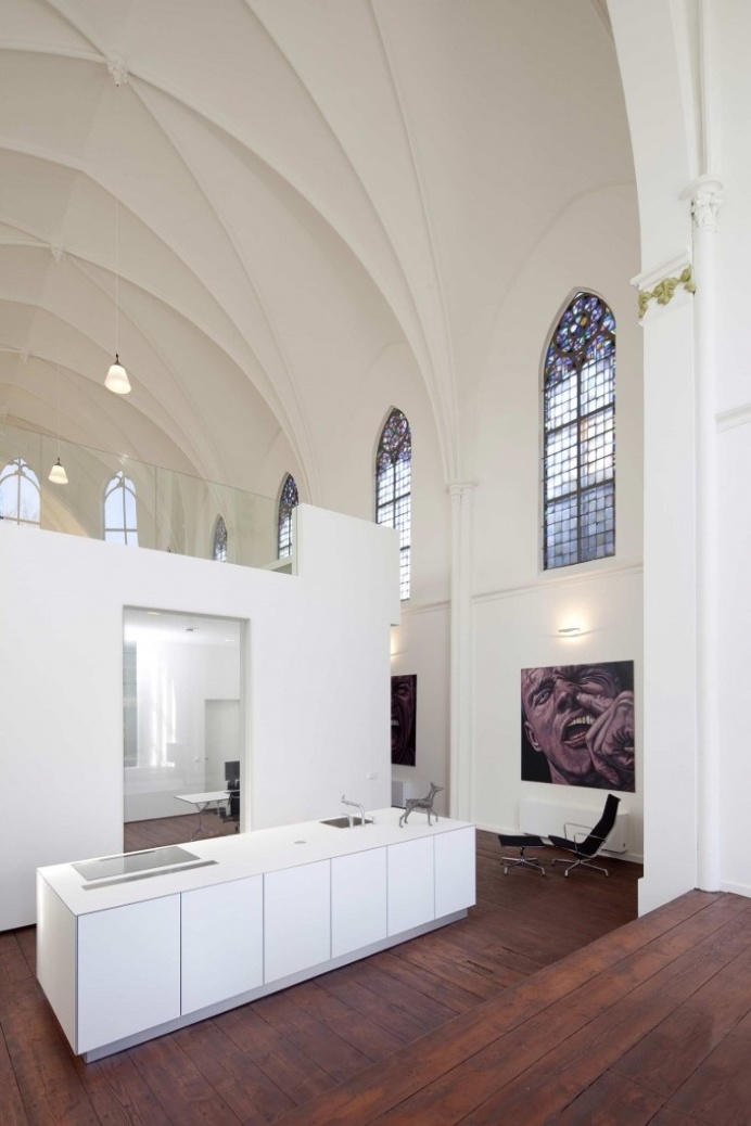 Old Catholic Church Converted into a Spacious House
