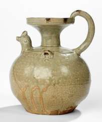 Yueyao jar with Seldon-colored glaze, and chicken head spout #porcelain