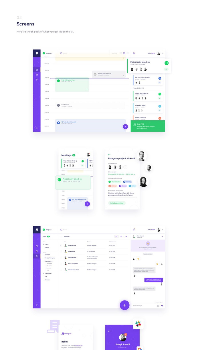Planguru UI Kit Freebie for Event and Planning Apps