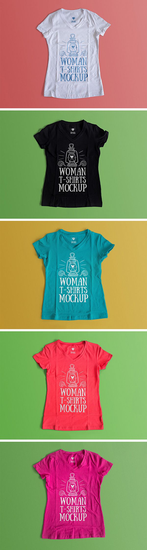 Free Woman T-Shirt #Mockup