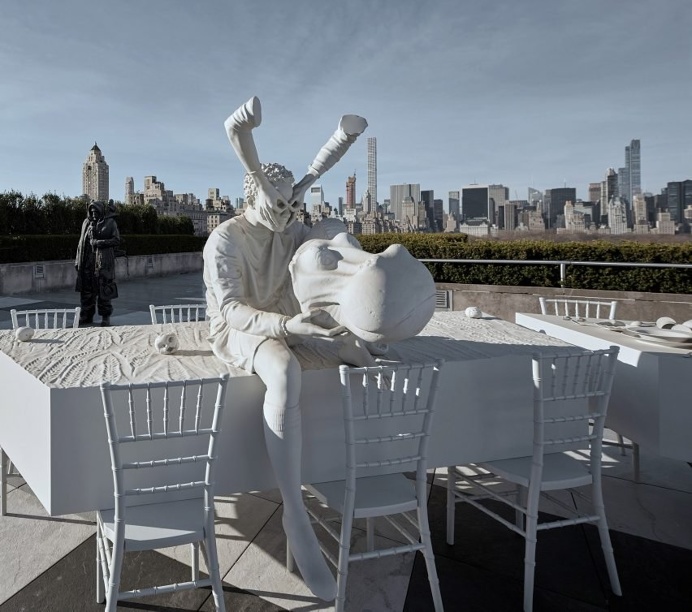 Theater of Disappearance Installation on roof of the Met in New York by Adrian Villar Rojas