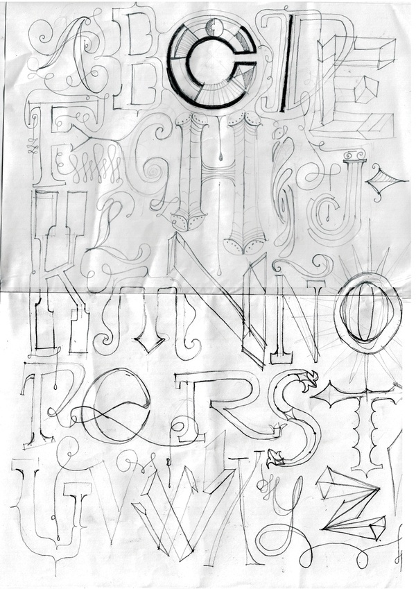 History - Alphabet on the Behance Network #calligraphy #fran #gigena #alphabet #type