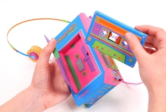 Back to Basics: Retro Electronics Made of Paper by Zim and Zou | Colossal #electronics #retro #zim #and #zou #paper
