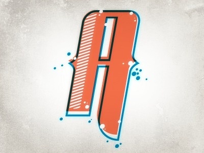 Dribbble - Letter Exercise by Justin Wilkinson #typograghy #letter #illustration #a