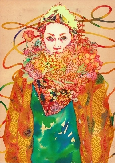 Juxtapoz Magazine - The Work of Natsuki Otani | Current #color #natsuki #otani #painting #art
