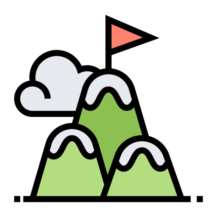 See more icon inspiration related to top, flag, challenge, sports and competition, top of mountain, peaks, mountain peak, adventure, mountains, sports and nature on Flaticon.