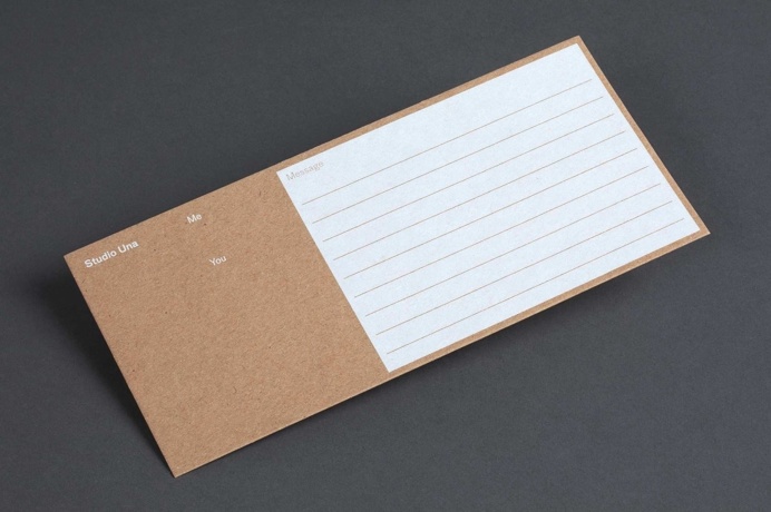 studio una graphic design branding logotype corporate identity germany mindsparkle mag designblog cardboard brown silk screen printing print