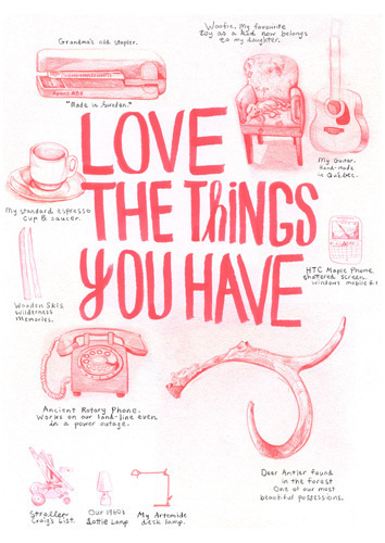 Favourite Things Art Print by Ben Weeks Easyart.com #inspiration #words #quote #print #design #art #poster #artprint