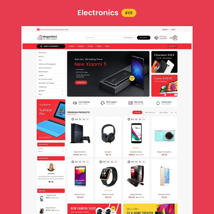 #Electronics #MegaMart - #MultiPurpose Store - #Prestashop #Responsive #Theme | #TemplateTrip #eCommerce #Website #Design #Template