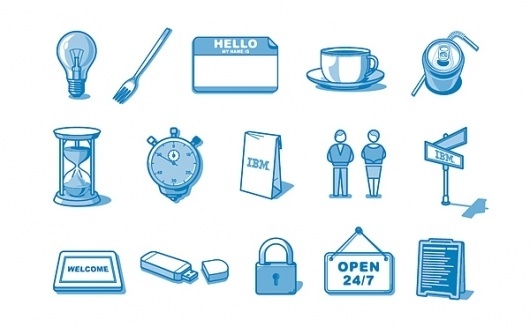 IBM icons on the Behance Network #icons