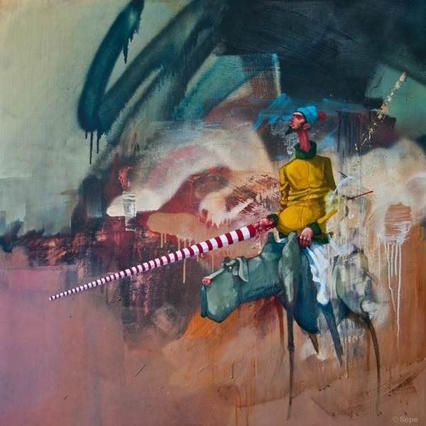 Lost in the city by Sepe #painting #art