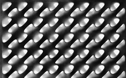 Showroom of Knoll Internacional de Mexico, Mexico City, 1950 #geometry #sculpture #architecture #pattern