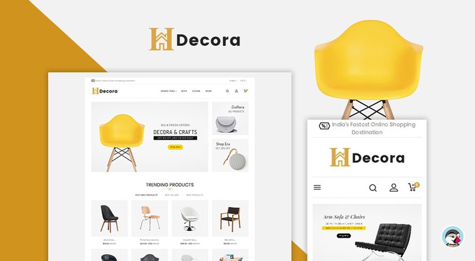 #Home #Decor #Furniture #Crafts - #Prestashop #Responsive #Theme | #TemplateTrip #eCommerce #Website #Design #Template
