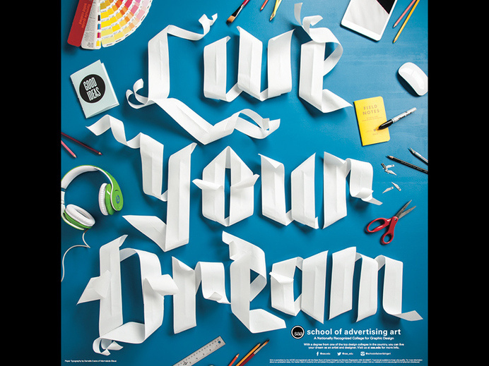 SAA Paper Type Poster Original: http://ift.tt/1lAFheI #mixed #illustration #media #typography