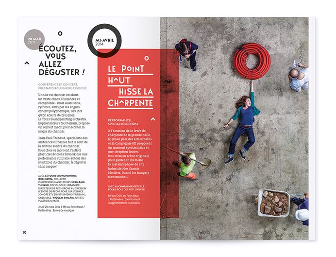 Double page 02 du document programme du Point Haut