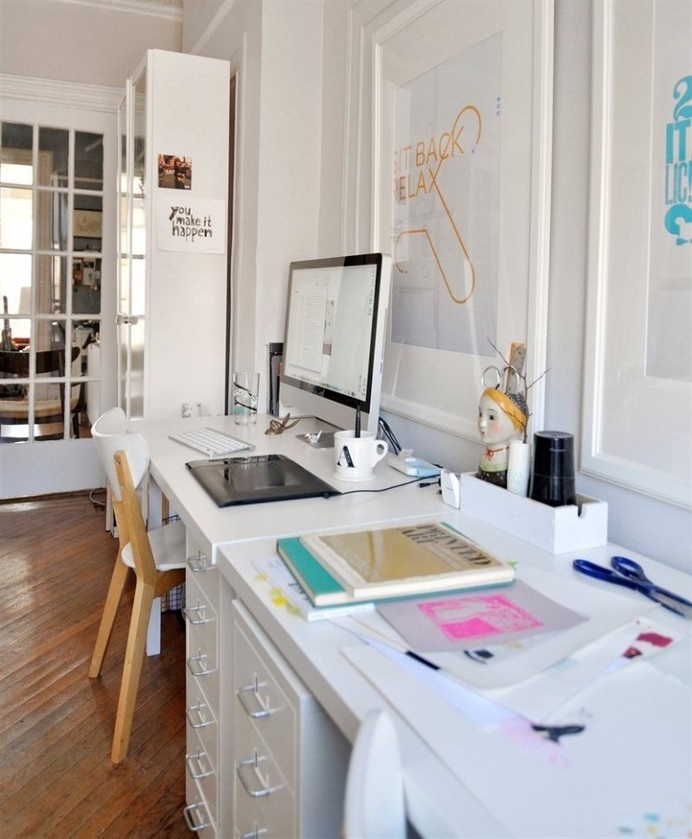 Making a creative workspace at home #office #space #home #desk #minimal #work