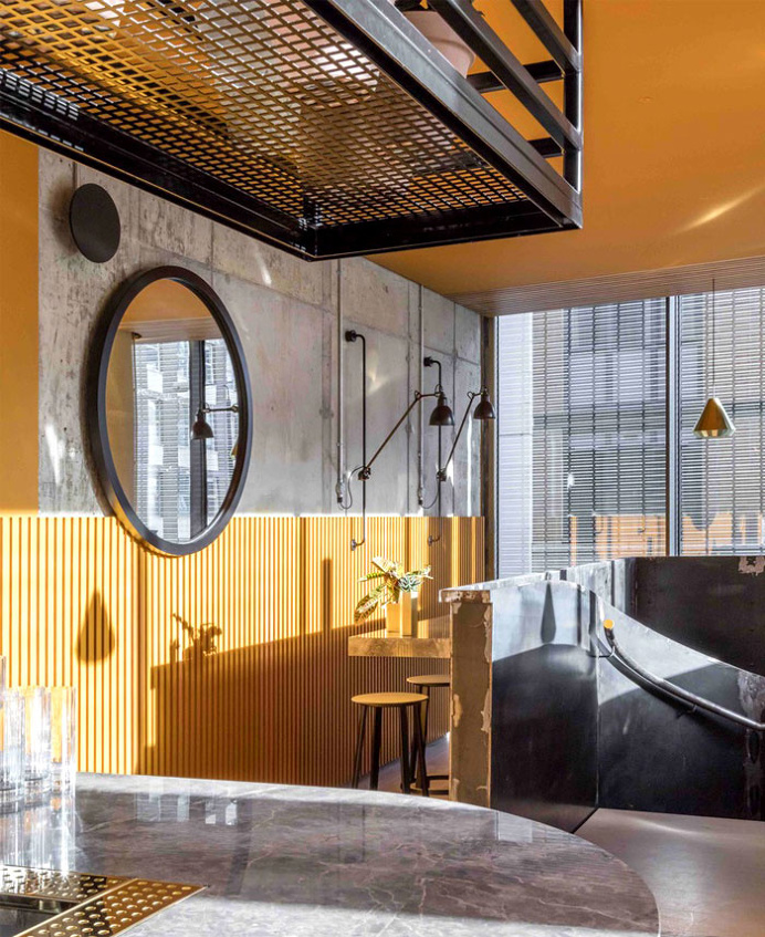 Vibrant Restaurant Decor at Treves & Hyde by Grzywinski Pons - InteriorZine