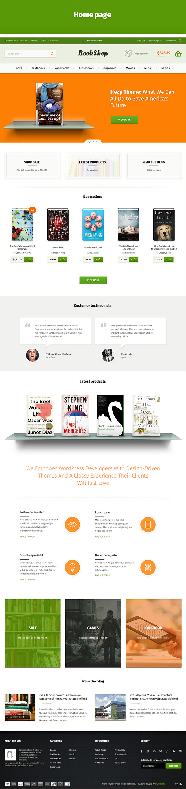 Bookshop & Free PSD Pack on Behance #flat #bookshop #template #hezytheme #shop #psd #free #books #responsive #black #store #ecommerce #webdesign #dark #hezy #web