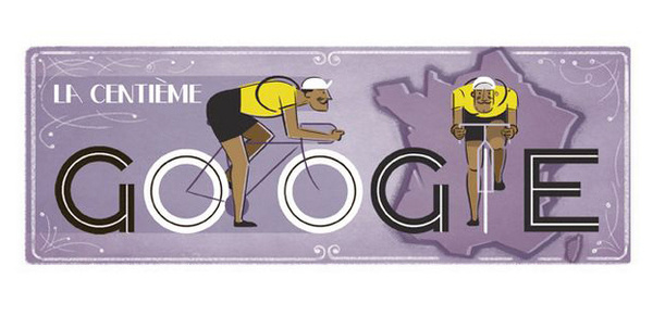 GoogleDoodleTDF #google #bikes #tour