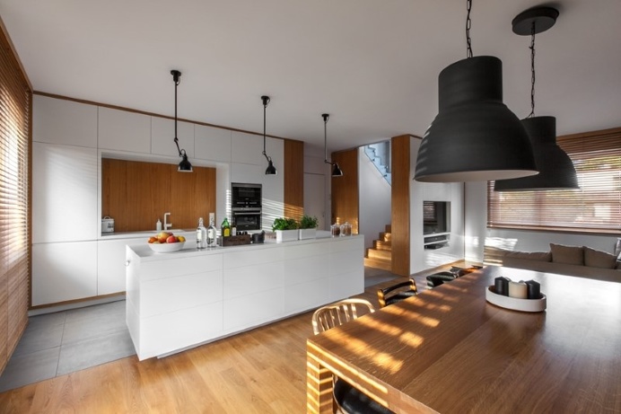 lounge and kitchen open space #interiordesign