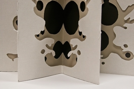 Rorschach Book on the Behance Network #cut #arielle #book #winchester #organic #rorsach #paper