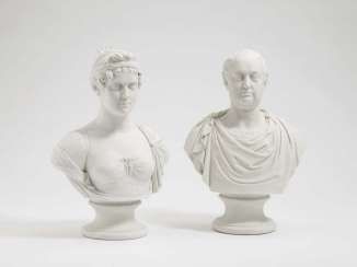 KING MAX I. JOSEPH, AND QUEEN KAROLINE OF BAVARIA, Nymphenburg, 1808/09, after the model by J. P. Melchior, loft, Adam Clair #porcelain