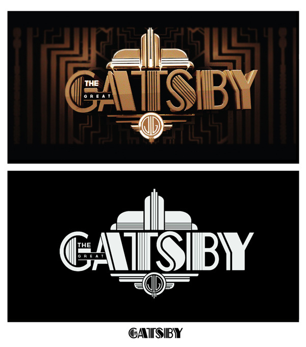 THE GREAT GATSBY #branding #direction #art #deco #typography