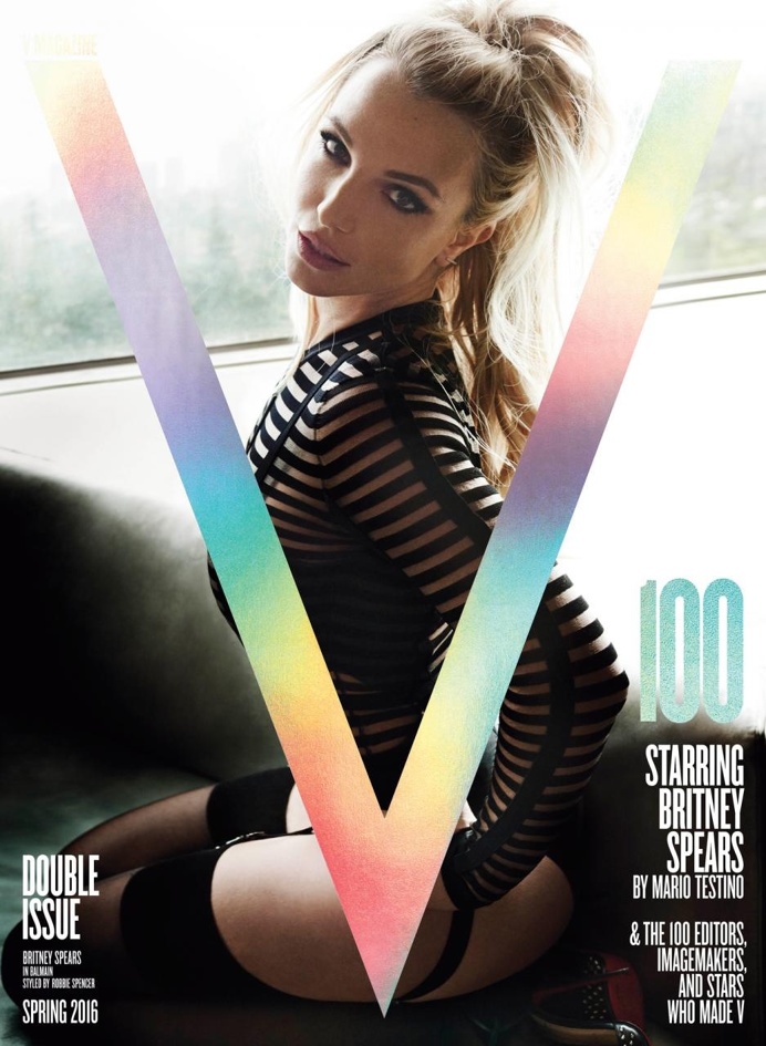V100 STARRING BRITNEY SPEARS PHOTOGRAPHY MARIO TESTINO FASHION ROBBIE SPENCER TEXT V MAGAZINE