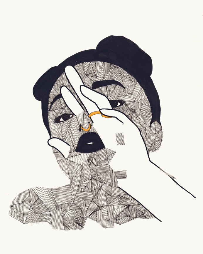 #drawing #woman #black