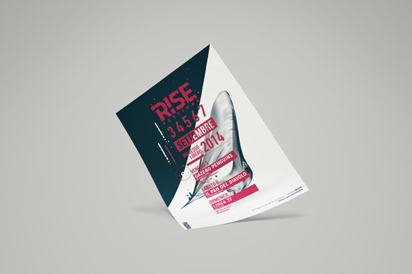 Rise Festival on Behance #padua #rock #padova #elia #poster #rise #music #frstival #pirazzo
