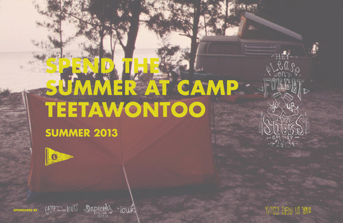 Going to camp #camping #camp #drawn #summer #futura #type #hand