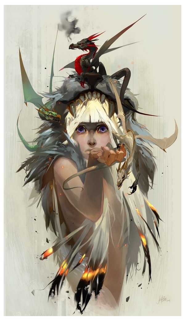 Blood of the Dragon by JenZee on deviantART #dragon #girl