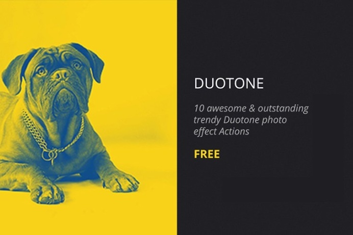 Free Duotone Photoshop Action