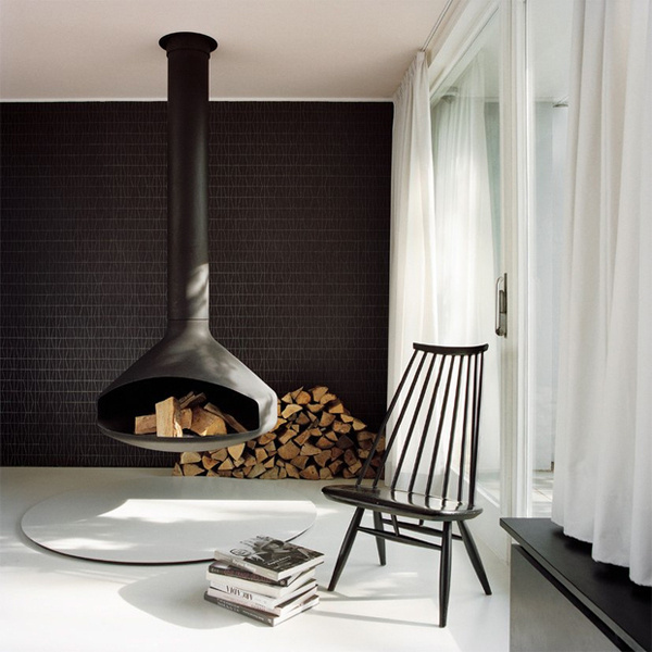 Atrium House by BFS Design image6 #fireplace