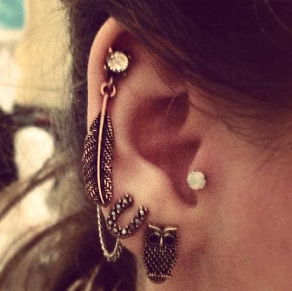 50 Beautiful Ear Piercings #piercings #ear