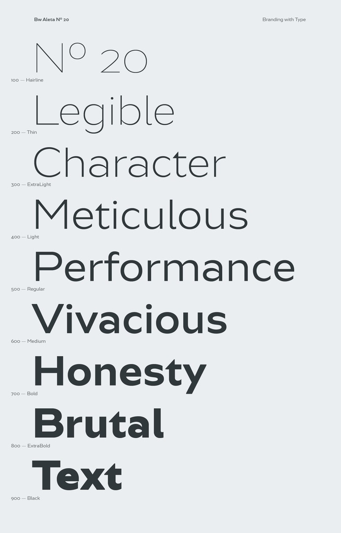 Bw Aleta - Fonts - Branding with Type