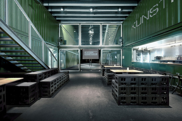 Platoon Kunsthalle by Platoon, Berlin office design #exhibition #pop up #temporary