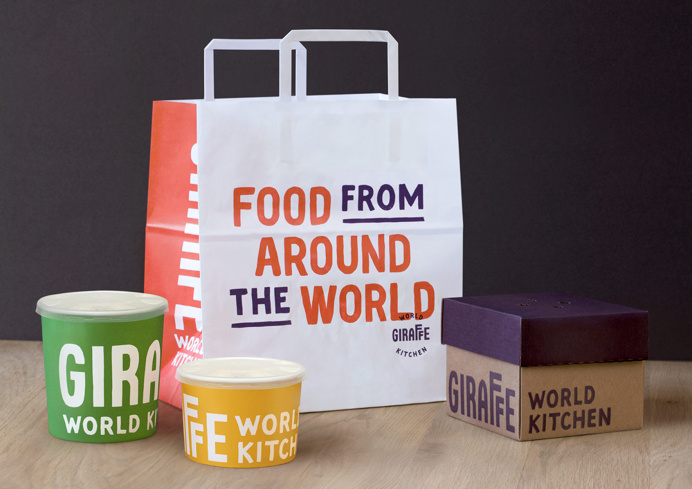 New Name, Logo, and Identity for Giraffe World Kitchen by Ragged Edge