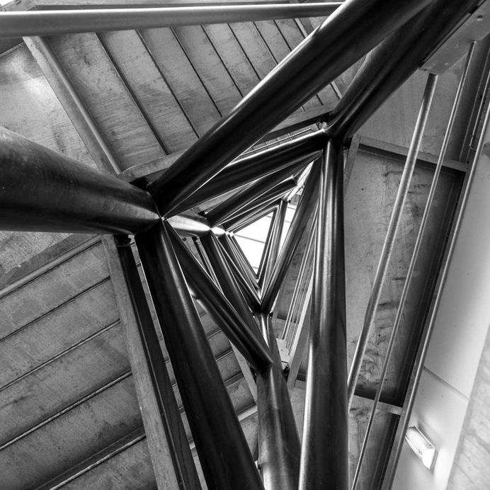 Modern Parking: Black and White Architecture Photography by Manuel Martini