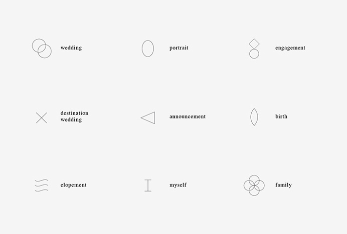 Brittany Esther Photography by Fivethousand Fingers #icons #typography #shapes