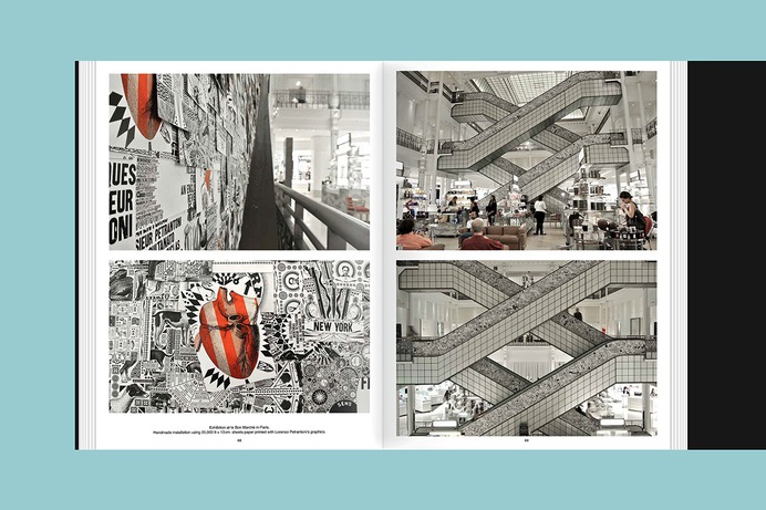 Lorenzo Petrantoni, graphic artist, illustrator, designer, and artist from Milan, Italy, known for his reinterpretations of historical figures from the 19th and 20th century, presents his particular personal aesthetic in Timewarp. His works are created by using 19th-century engravings from old books he finds in bookshops, libraries, markets and fairs around the world. Using hand-made collages, Petrantoni combines and assembles these engravings to create unique and striking images.

His compositions have become iconic, used by renowned brands like Coca Cola, Nespresso, New York Times, Newsweek, Samsonite, Vogue, Vanity Fair, and many more, as well as museums, publishers, and galleries worldwide. Thanks to his extraordinary creativity and technical mastery, Petrantoni gives vintage images new life and meaning, transforming them into works of contemporary art.

Timewarp presents these works from recent years and is a fascinating journey through time, where the past merges with the present through the creative genius of Lorenzo Petrantoni.

Publisher: Slanted Publishers
Design & Concept: Lorenzo Petrantoni
Translation: Jennifer Coe
Release: September 2024
Format: 21.6 × 29.3 cm
Volume: 192 pages
Language: English 
Printing: full-color offset printing with silver spot color, Stober Medien, Germany
Workmanship: 6-page cover, no binding, black rubber band, silver hot-foil embossing
ISBN: 978-3-948440-74-9
Price: €35.– (DE)

Buy: slanted.de/product/timewarp