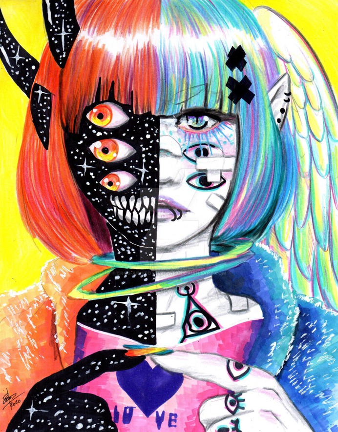 The two sides of the coin by EROS-ARISTOTELES-ART