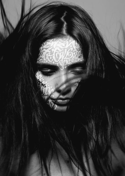 Pokras_Lampas_Calligraphy_beautifulbizarre_4 #calligraphy #white #black #and #type