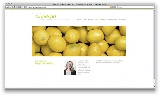 Iss dich fit! on Web Design Served #gfhfg