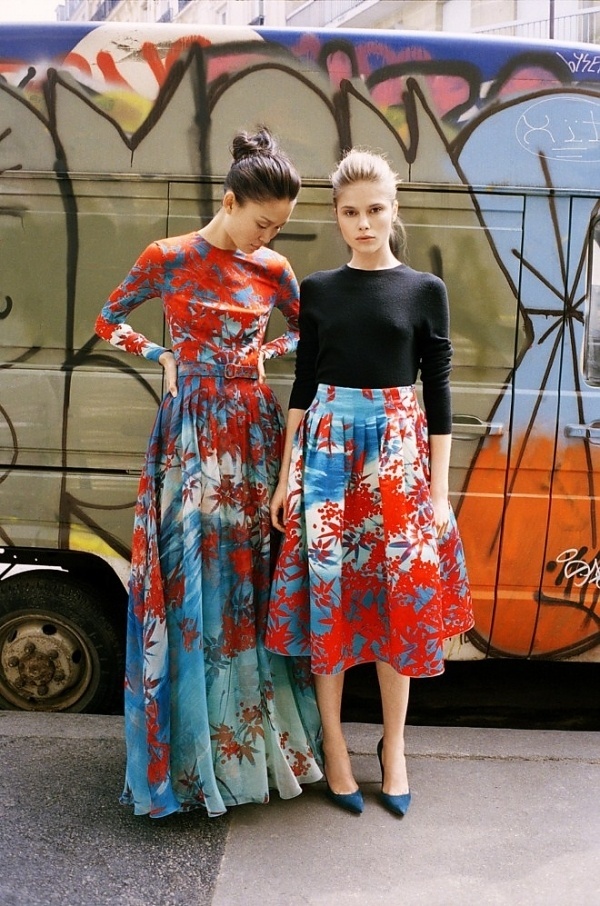 Miss Moss #fashion #skirt #dress #red