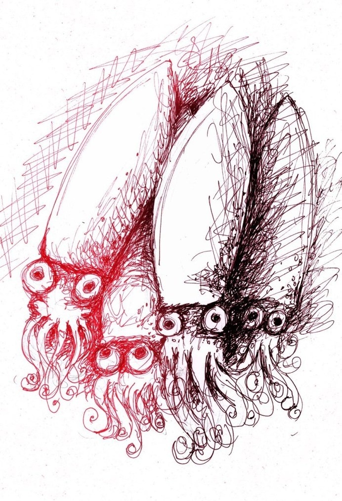 A little sketch of some of the best food I had in Spain. #tapas #food #cuttlefish #illustration #seafood #squid #barcelona #sketch